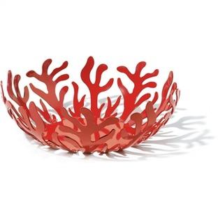 Alessi ESI01/29 R Frutero Mediterraneo Acero y Resina Rojo 29cm - Diseño Emma Silvestris