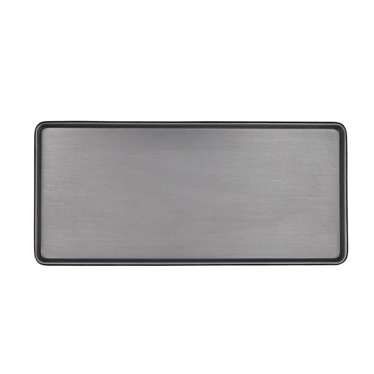 Bidasoa Bandeja Rectangular 100% Melamina Gio Bicolor Apilable, Resistente y Apta Lavavajillas - 31,5x14,5 cm (9 Unidades)