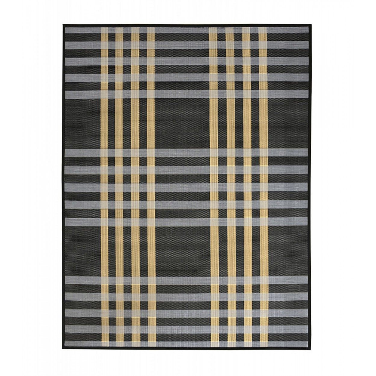 ALFOMBRA BAMBÚ NATURAL CUADROS 140X180