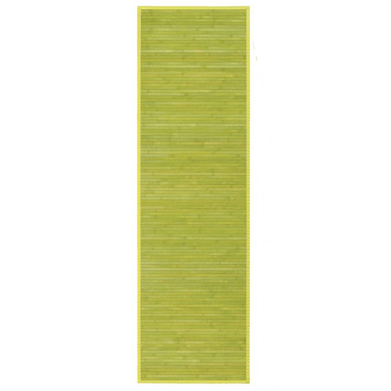 ALFOMBRA BAMBÚ NATURAL VERDE 60X200