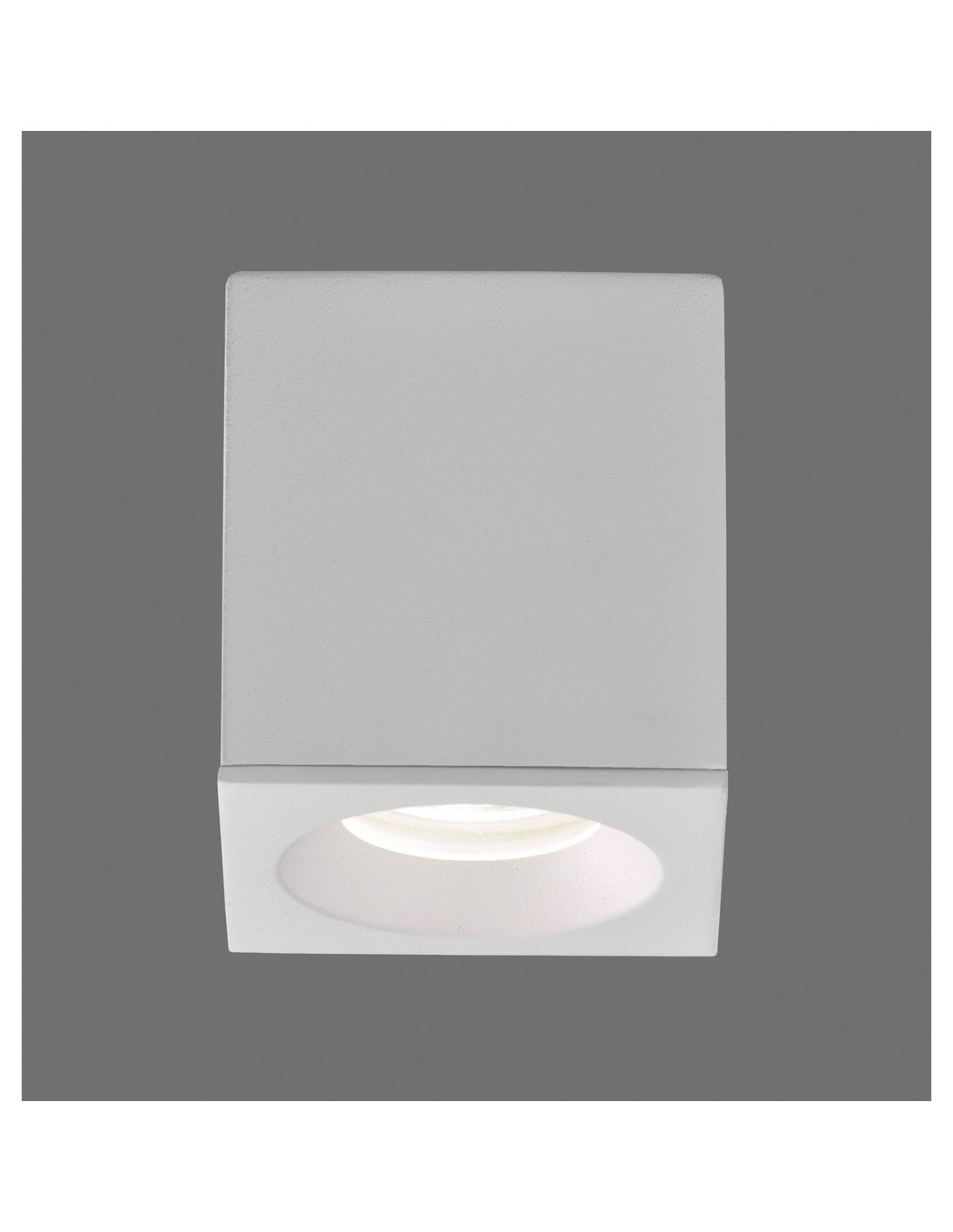 Plafón de exterior Branco - ACB - Lámpara de techo cuadrada, 8 cm