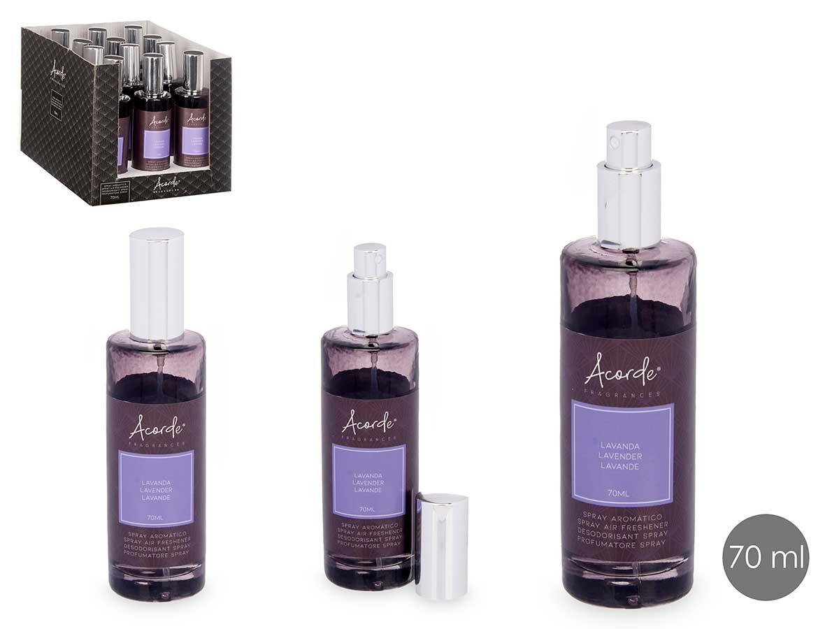 Acorde Aroma Hogar 70 ml Lavanda E Ylang, 4.5x16x4.5 cm (12 Unidades)