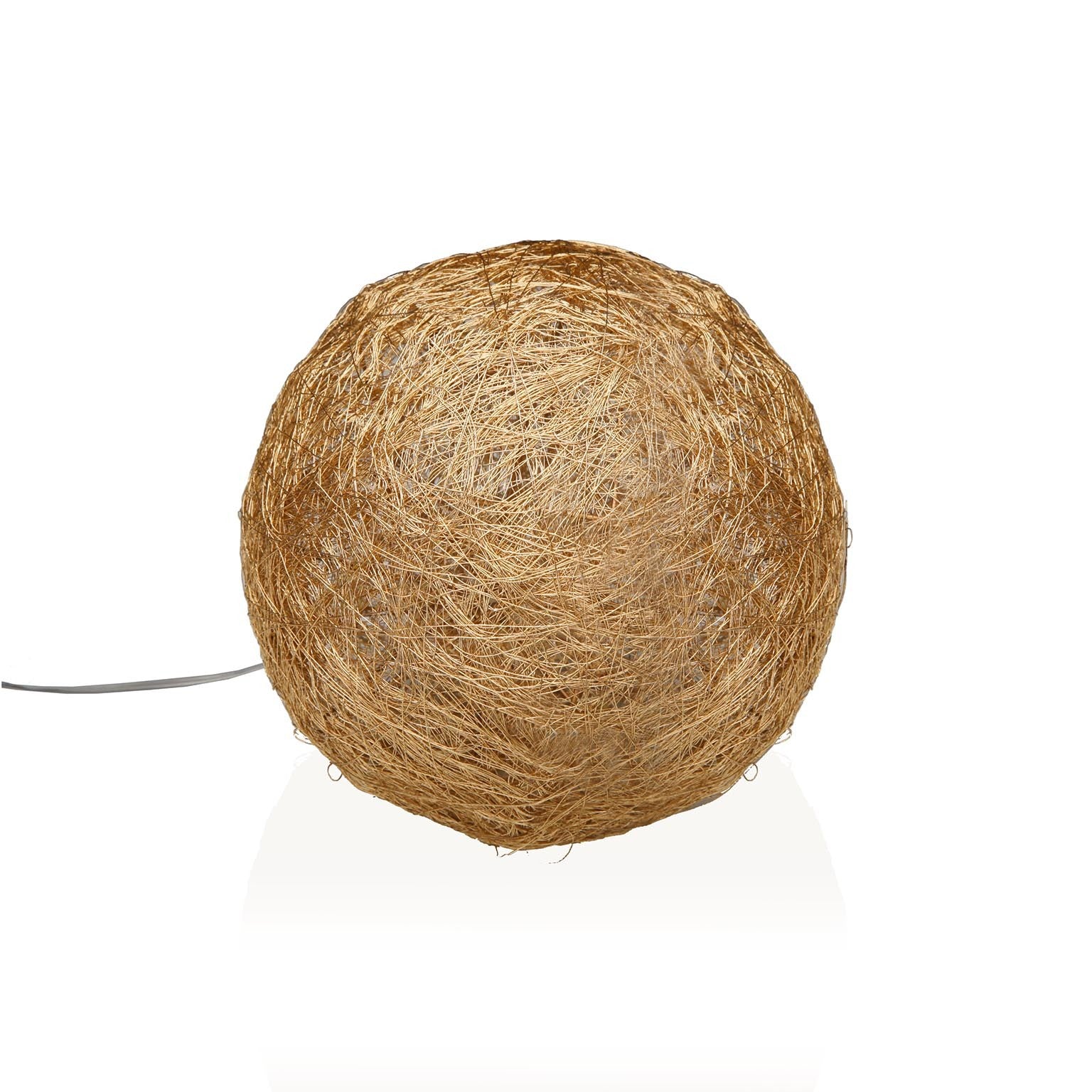 BOLA DORADA EN 3D LUMINOSA 15CM