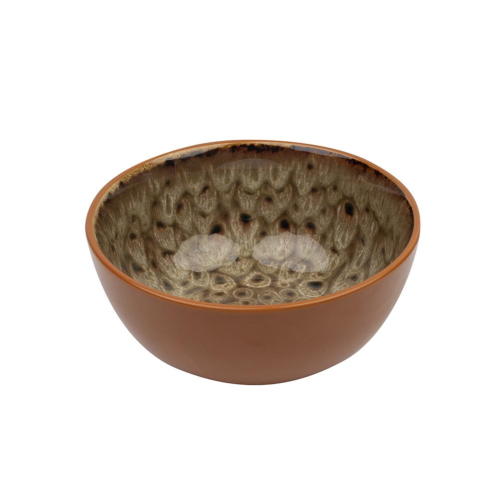 Avet Bol Amoeba de 15 cm de Diámetro y 7 cm de Altura, Esmaltado Reactivo, Acabado Brillante - Set de 6 Unidades