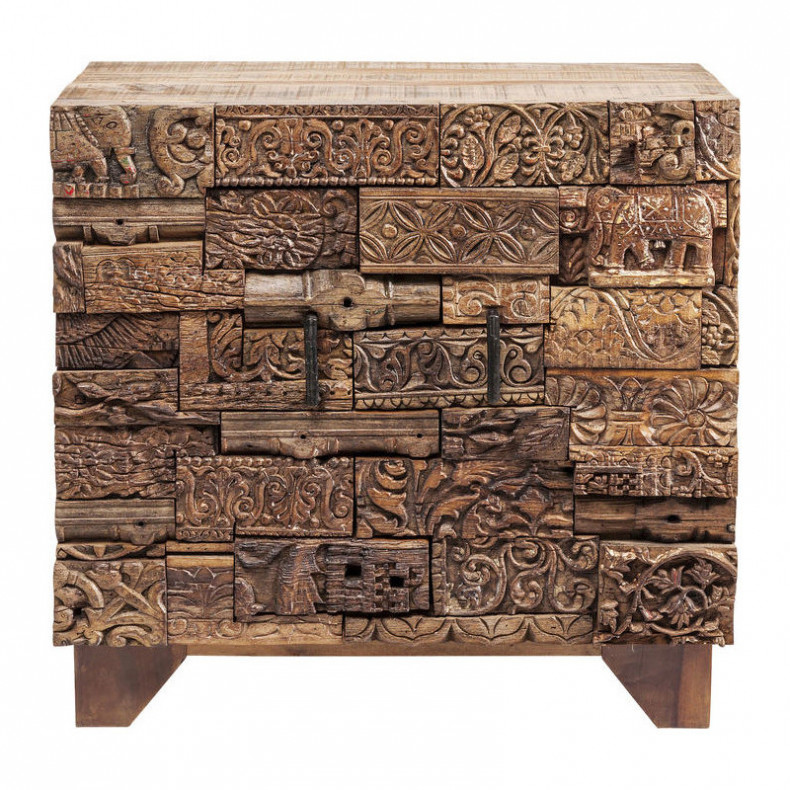 CÓMODA SHANTI PUZZLE SURPRISE 2 PUERTAS NATURE