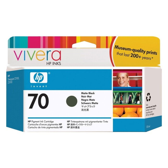 HP CARTUCHO TINTA NEGRA Nº70 P/Z2100/3100
