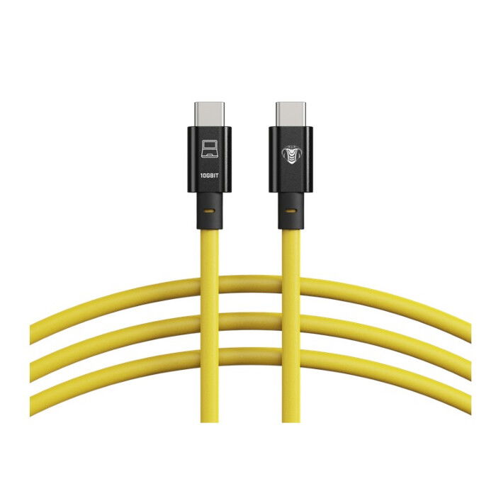 COBRA TETHER CABLE USB-C A USB-C RECTO 10Gbit 10M AMARILLO
