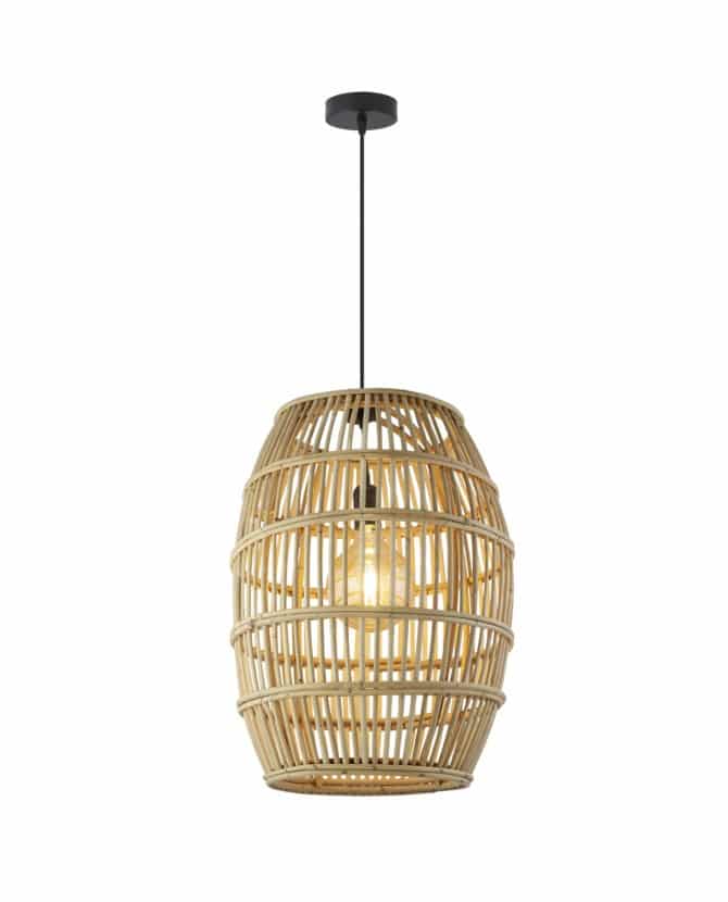 AJP Riviera Lámpara de techo colgante madera natural 1 x E27 11133