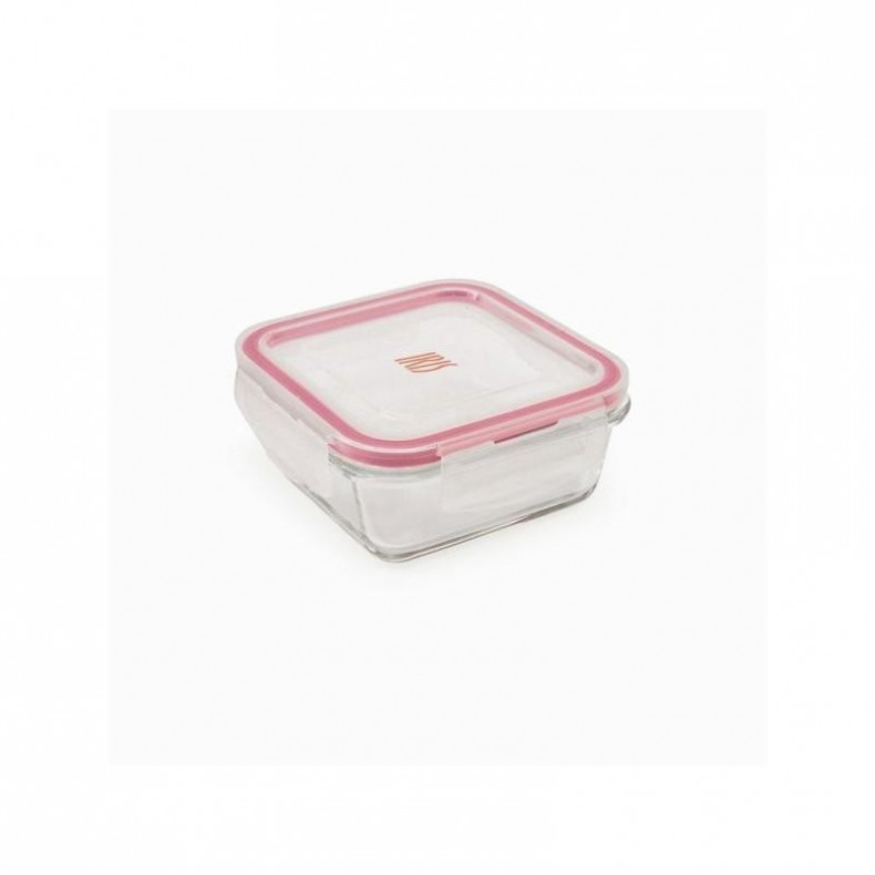 CONTENEDOR CUADRADO 340ML VIDRIO