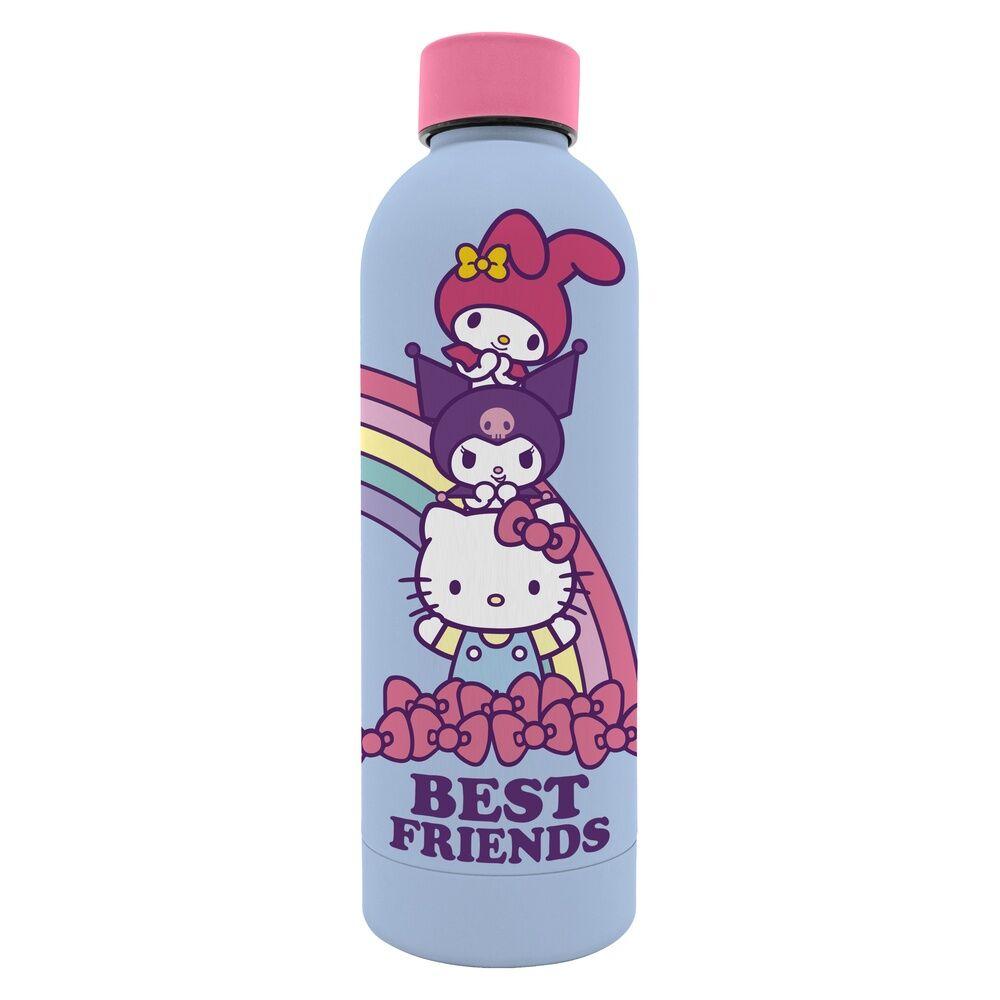KIDS LICENSING Hello Kitty and Friends Botella de Agua de Acero Inoxidable 800ml