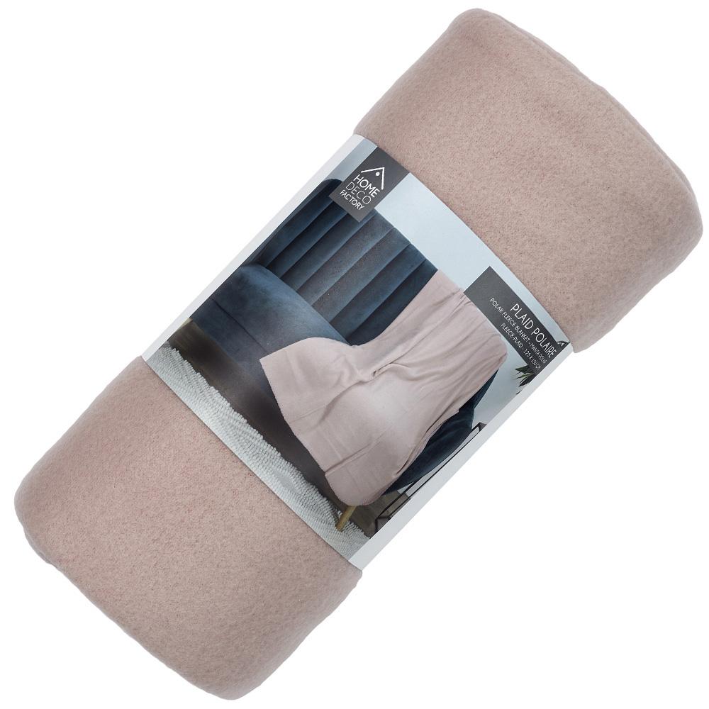 Home Deco Factory Manta Polar Rosa 125x150 cm - Colección Nude Palette