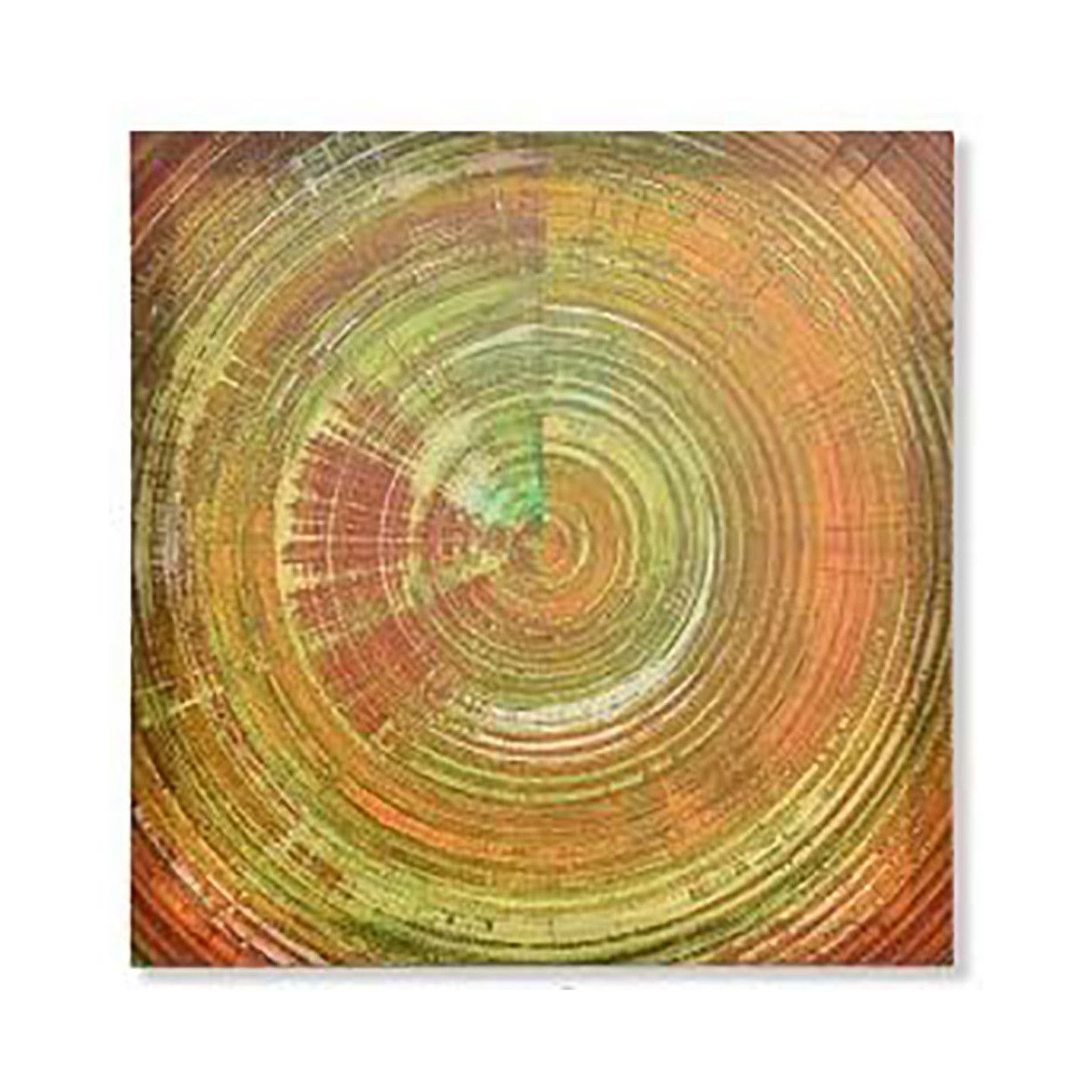 CUADRO DORMITORIO LIENZO CÍRCULO ABSTRACTO TIME 40X40CM