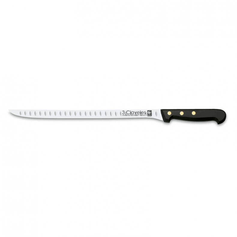 CUCHILLO JAMONERO ALVEOLADO 30CM