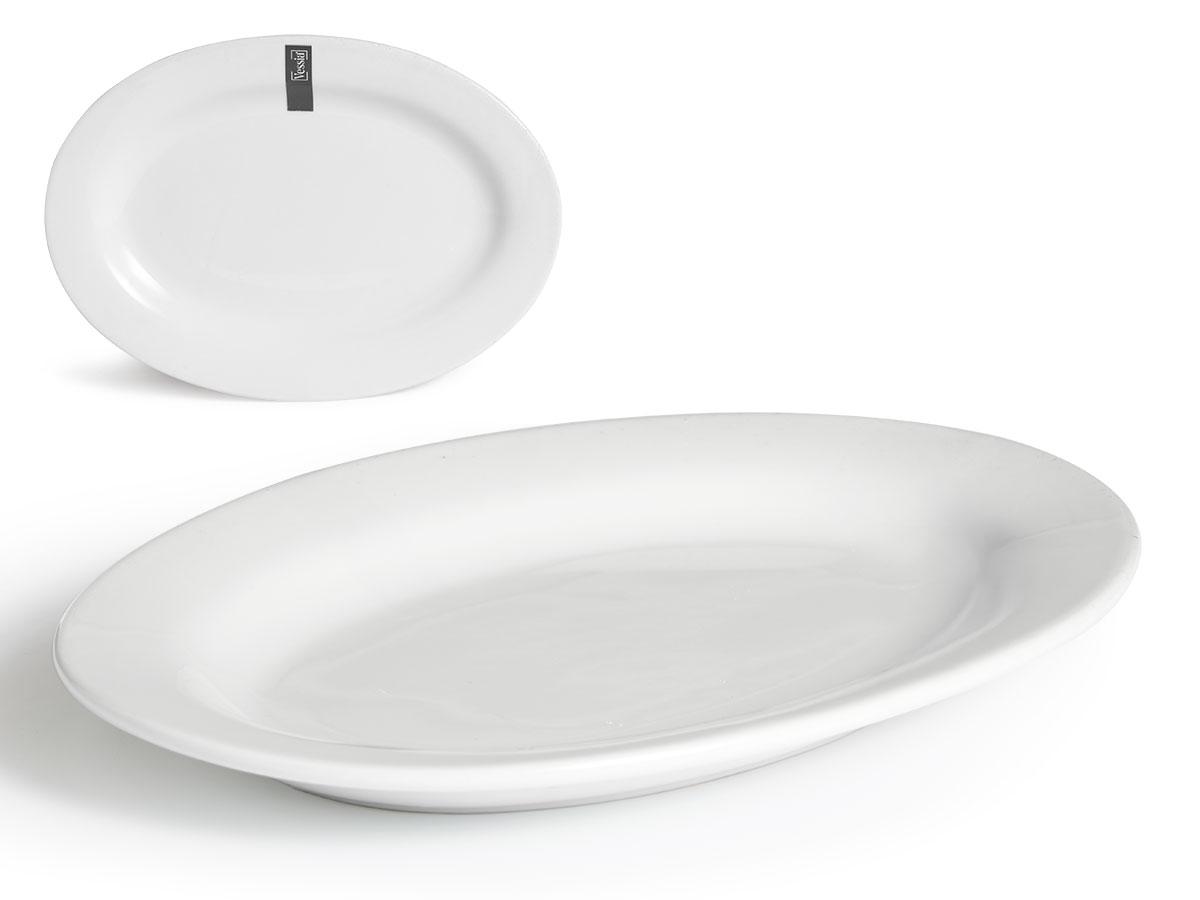 Vessia Plato Ovalado Blanco 17.5x2.5x24.5 cm Porcelana (24 Unidades)