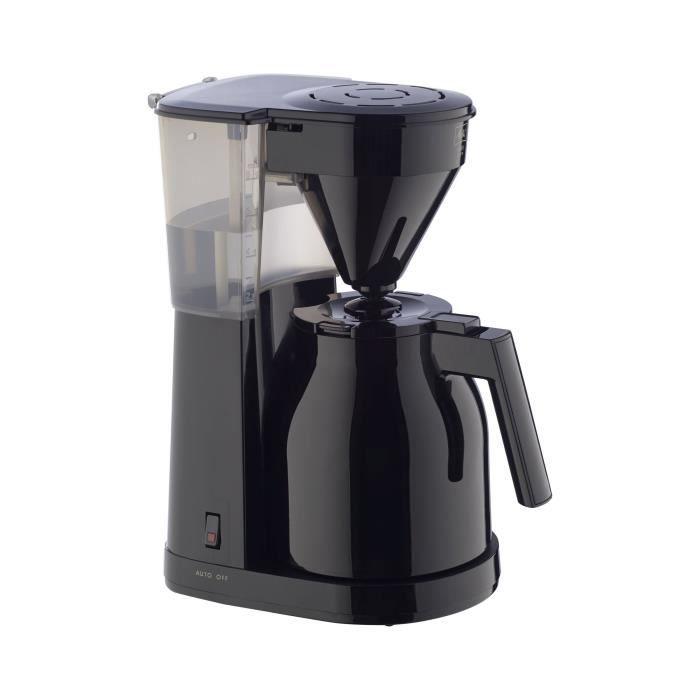 Melitta 1023-06 Cafetera de filtro Easy Therm II con capacidad de 1 Litro y potencia de 1050W en color Negro