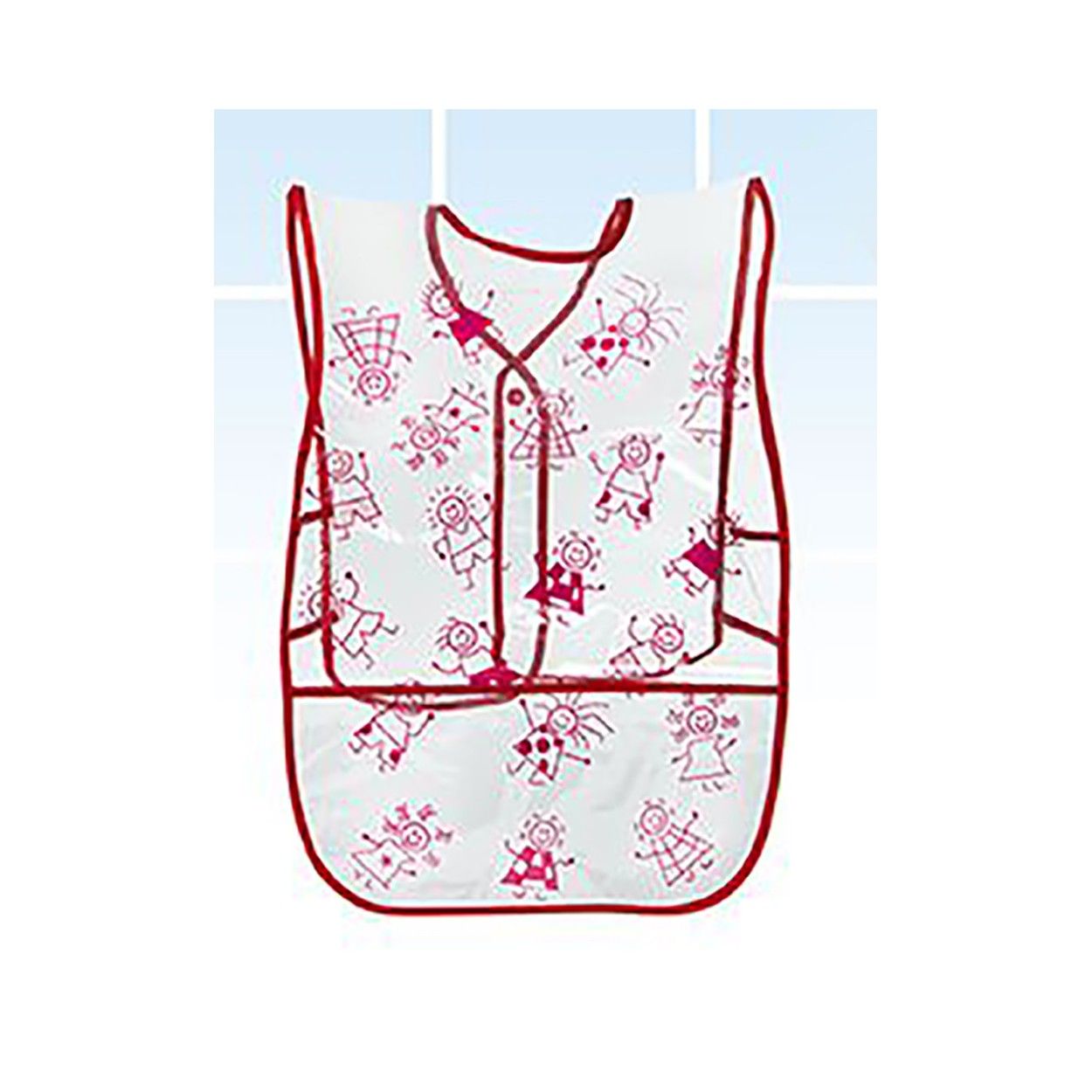 Delantal para Niños, de color Blanco, ideal para Pintar. Diseño Unisex, con estilo Infantil - Hogar y Más