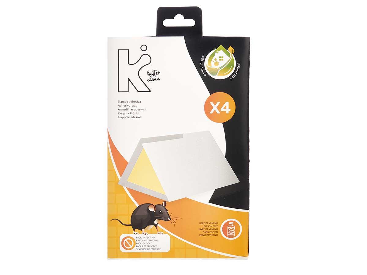 Arte Regal Set de 4 Trampas para Ratones Adhesivas, Blanco, 14x22 cm (36 Unidades)