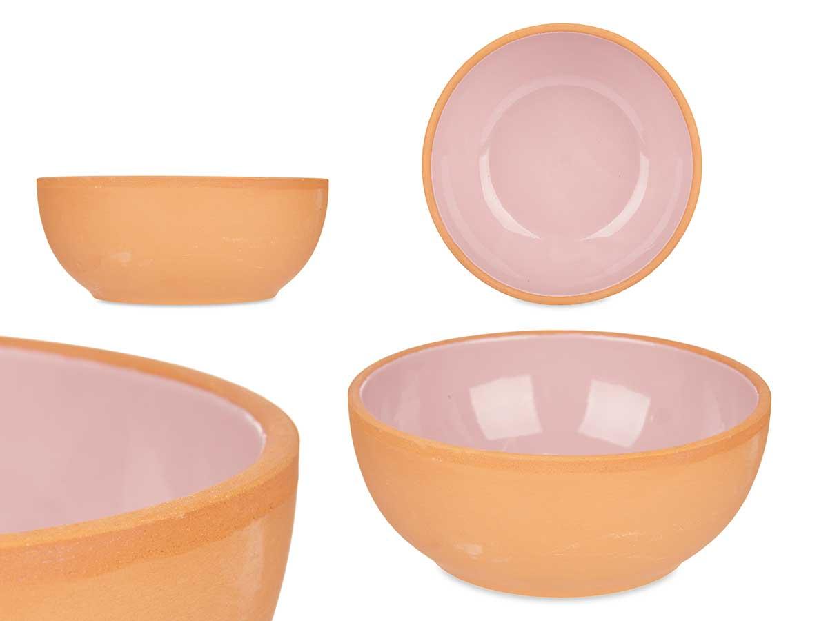 La Dehesa Bowl de Barro 20 cm Color Rosa (8 Unidades)