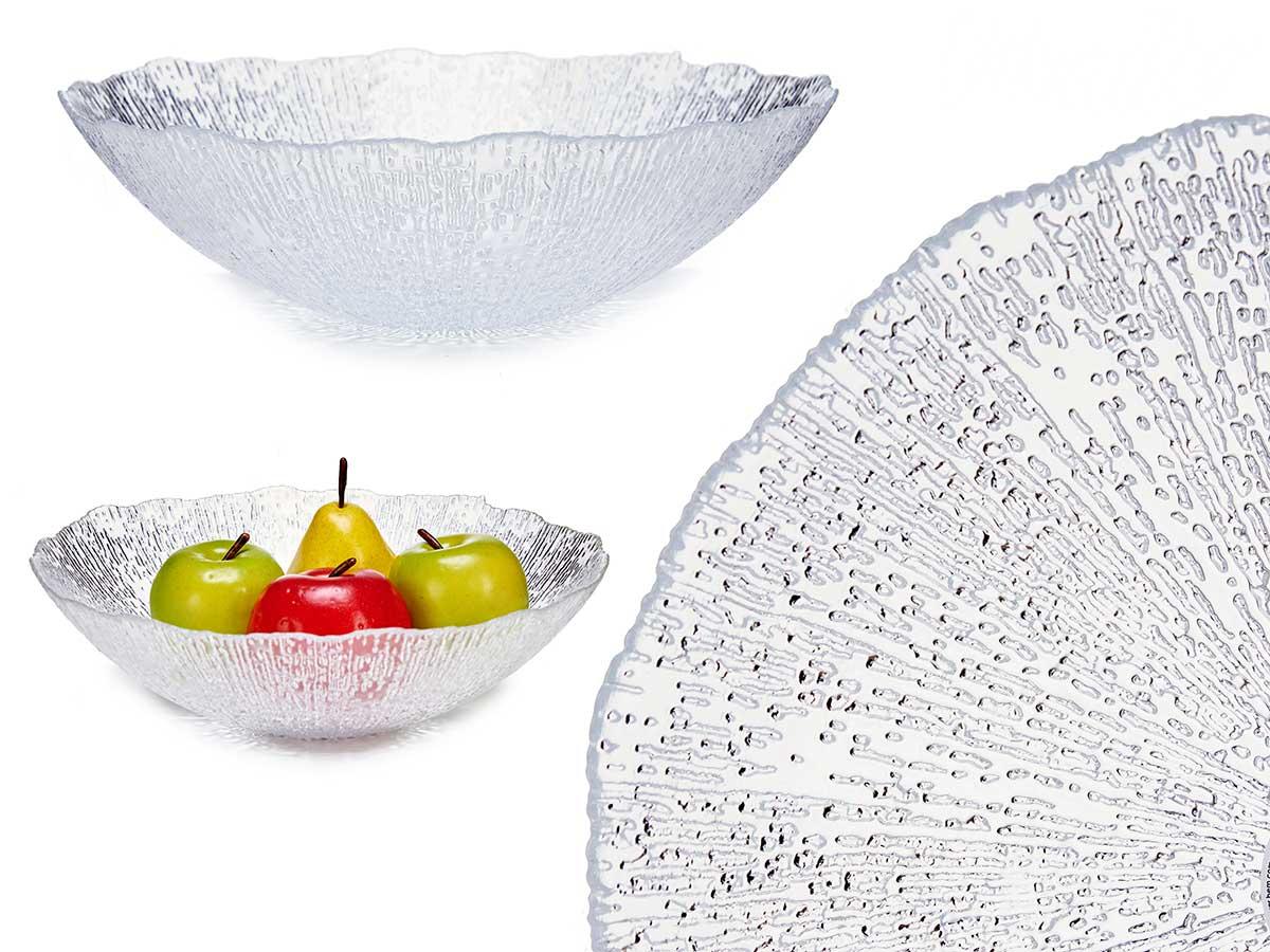 Vivalto Bowl Cristal Rio 31 cm - Cristal Transparente, 30.5x30.5x8.6 cm (4 Unidades)