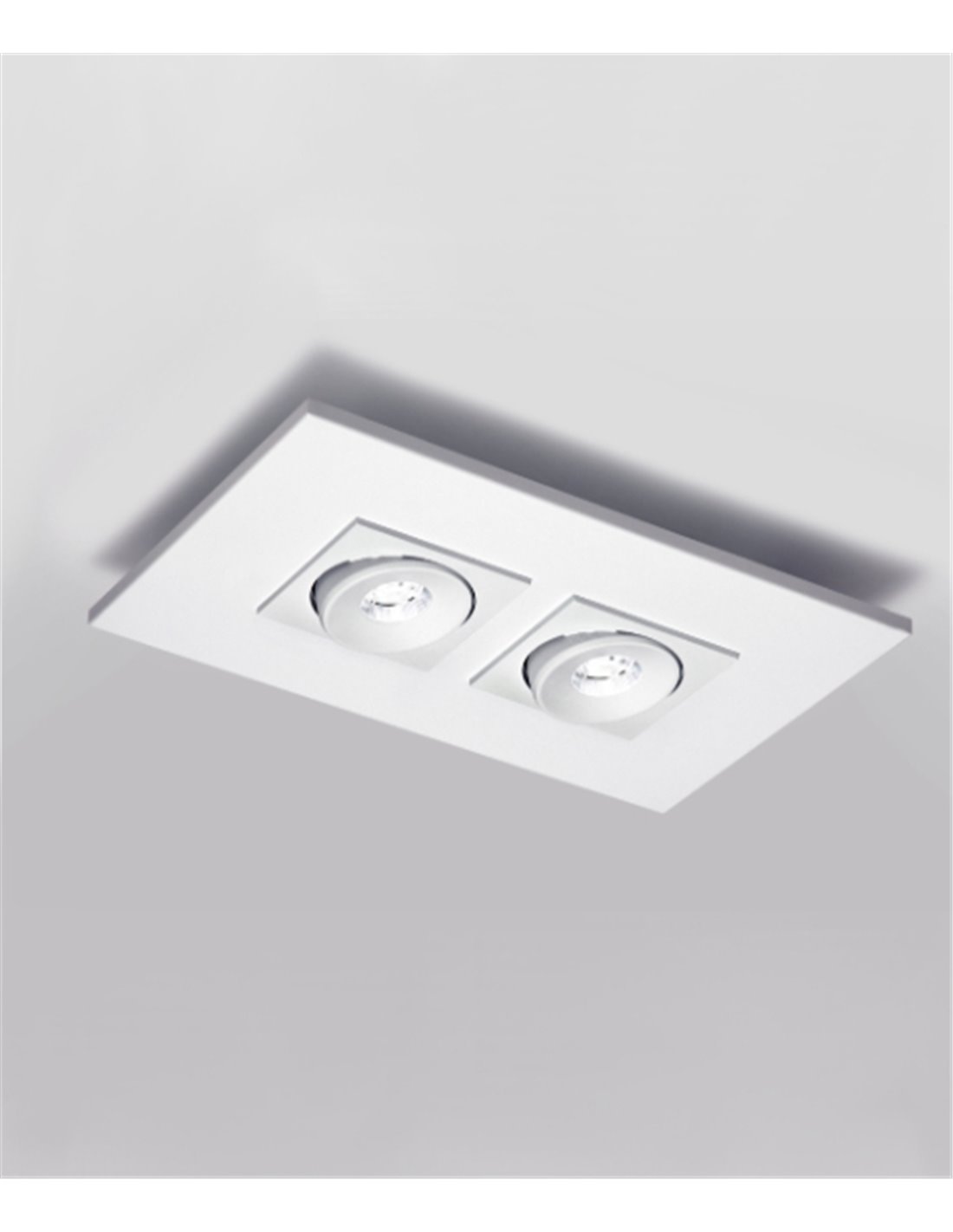 Plafón de techo 2 luces Marc - Milán