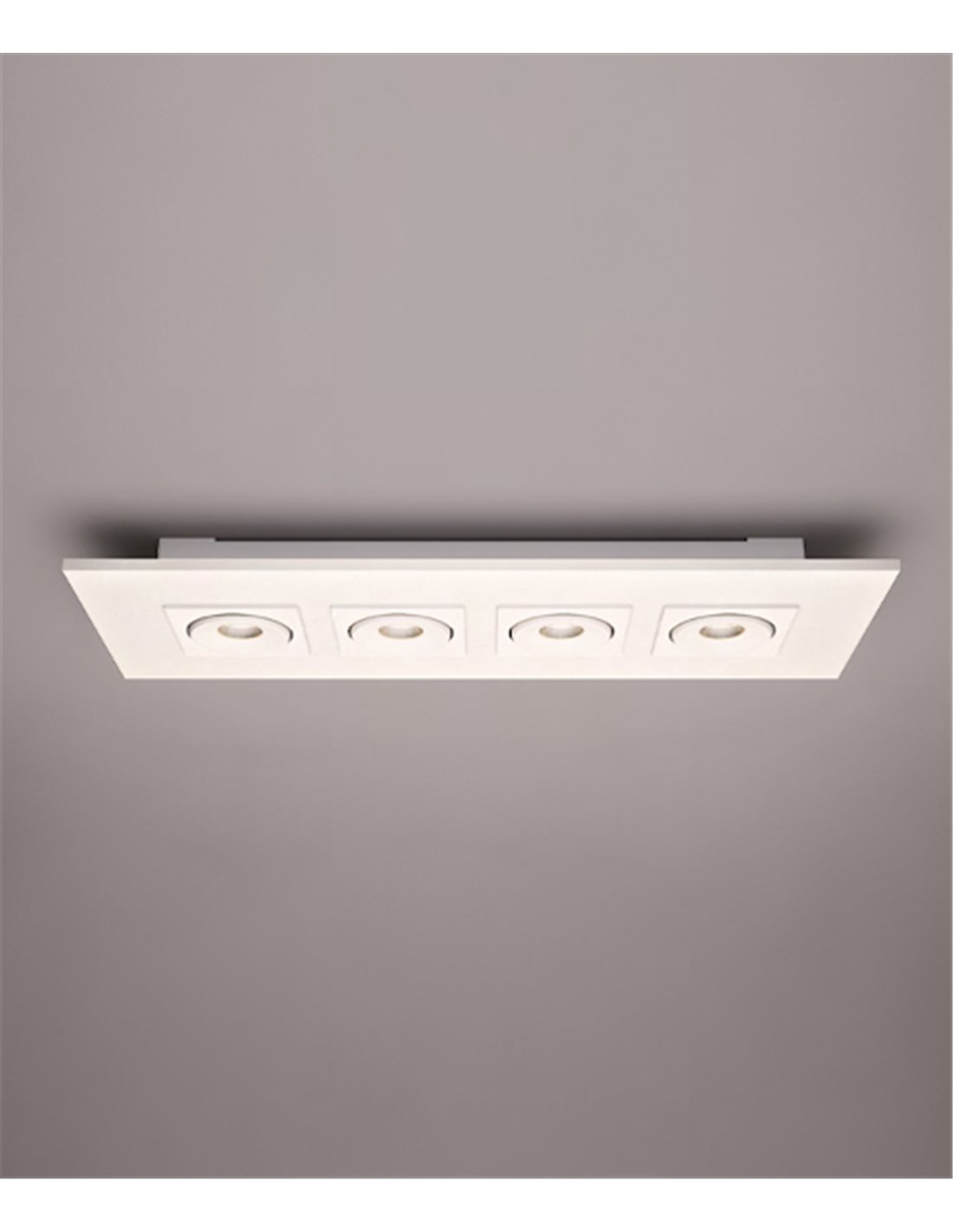 Plafón de techo 4 luces Marc - Milán