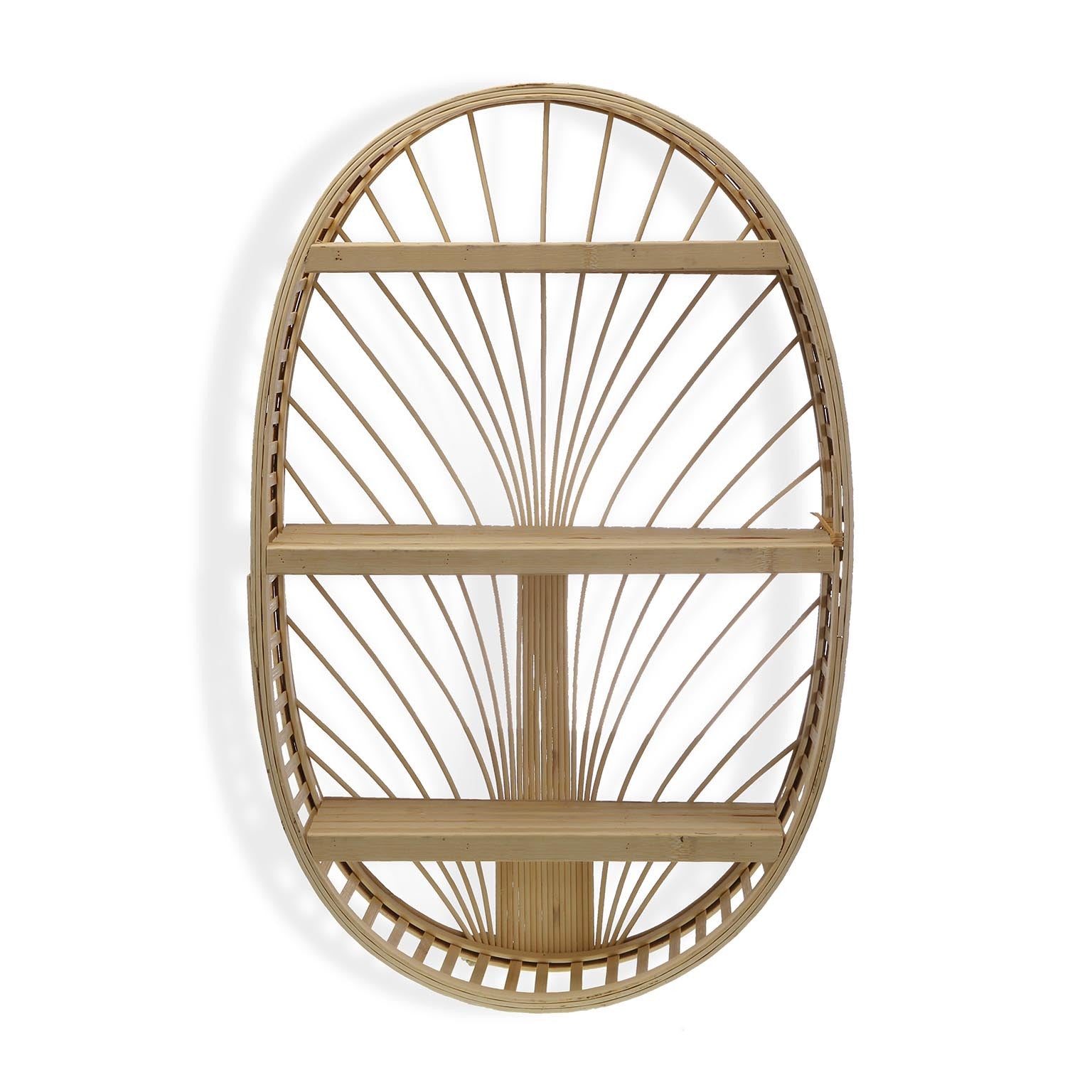 ESTANTERIA OVALADA BAMBÚ