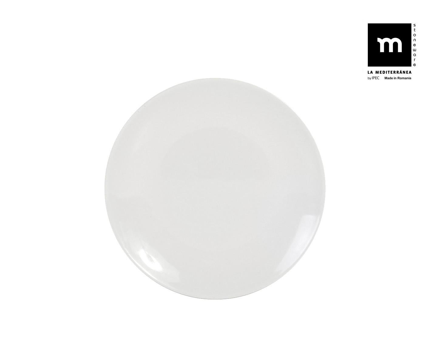 La Mediterranea Plato Postre Monaco Ivory 20 cm (12 Unidades)