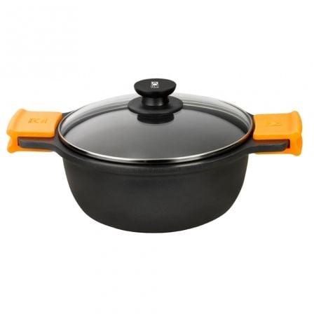 Bra A270324 Cacerola Efficient Ø24cm Aluminio Fundido Antiadherente Teflon Platinum Plus Libre PFOA Apta Inducción Horno Lavavajillas 4L