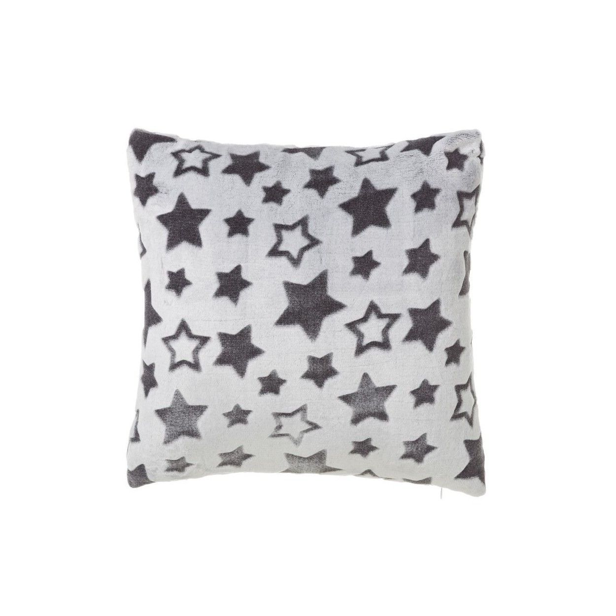 Hogar y más - Cojín de franela gris. Modelo Estrellas