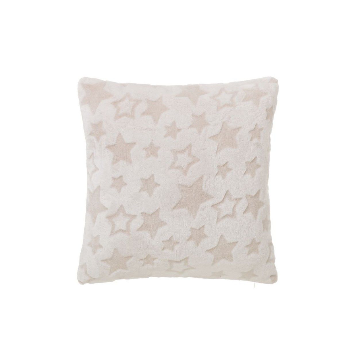 Hogar y más - Cojín de Franela y poliéster. Estrellas