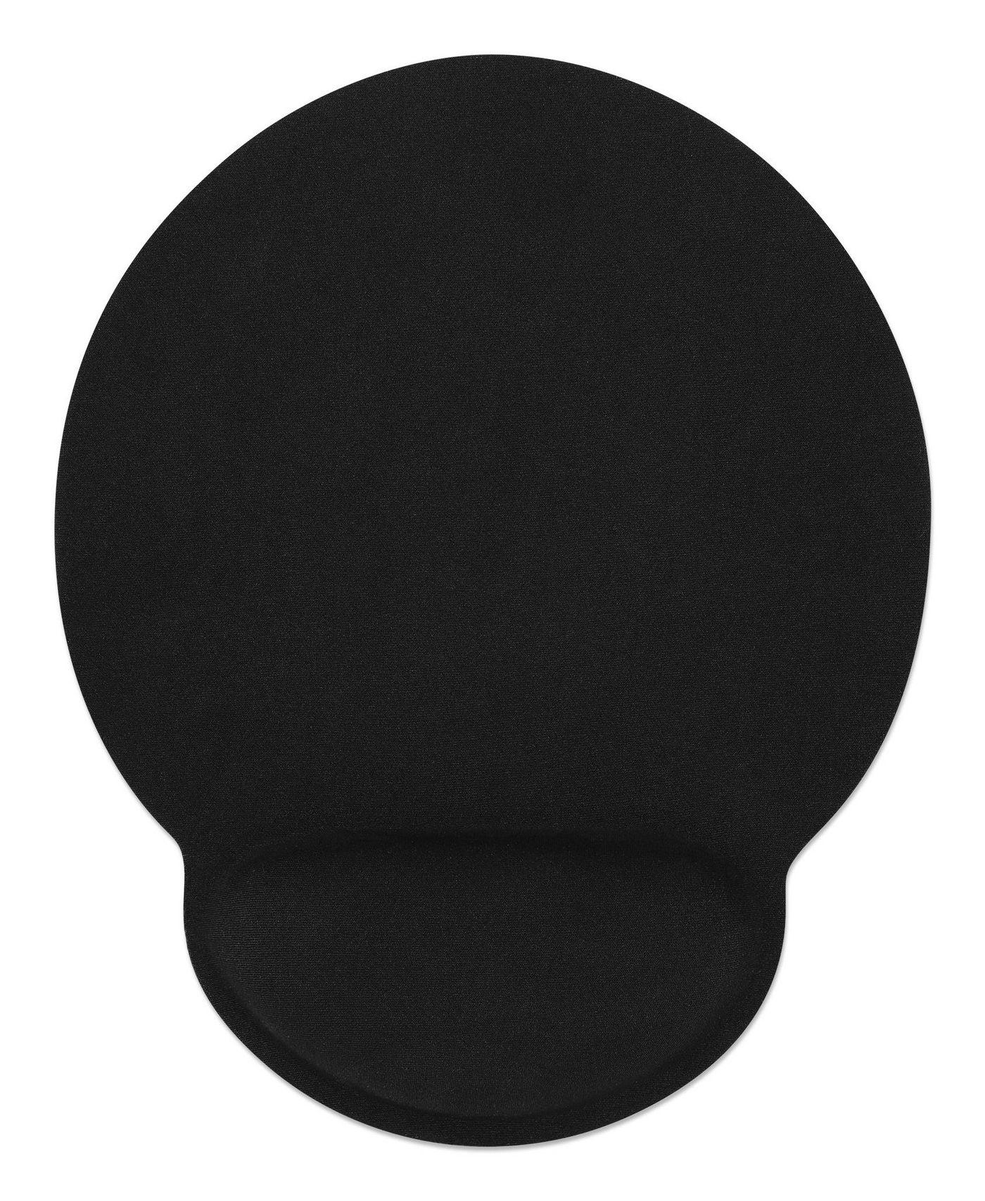Manhattan Wrist-Rest Mouse Pad, BlackGel-like Foam