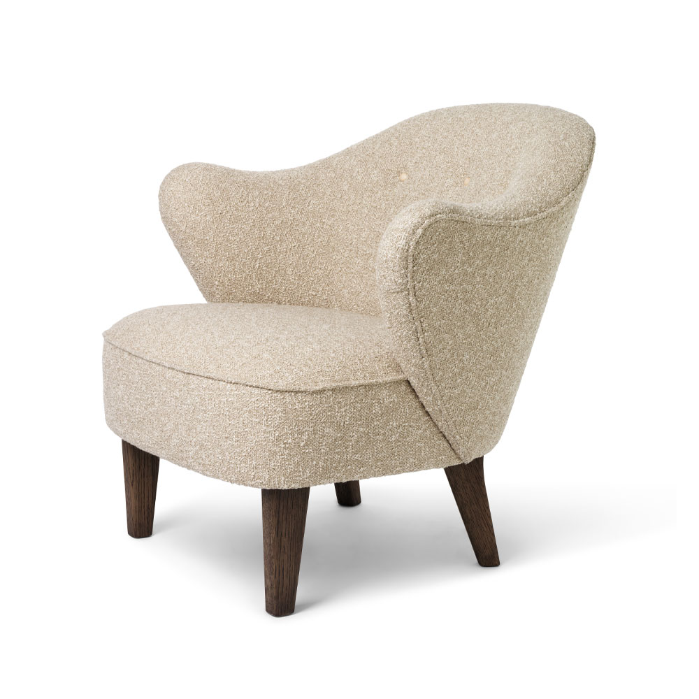 Sillón Ingeborg Sahcozero beige-patas roble ahumado