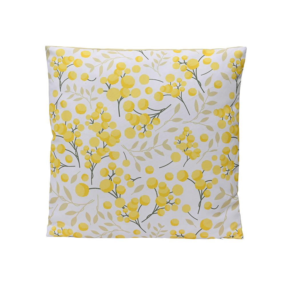 KSD Cojín cuadrado de poliéster estampado para exterior, resistente a los rayos UV y repele el agua, 45 x 45 x 8 cm