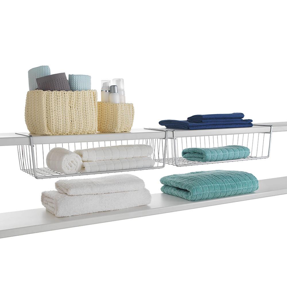 Metaltex Estante intermedio Kanguro 50x26x14cm, recubrimiento polytherm metallic, hecho en Italia