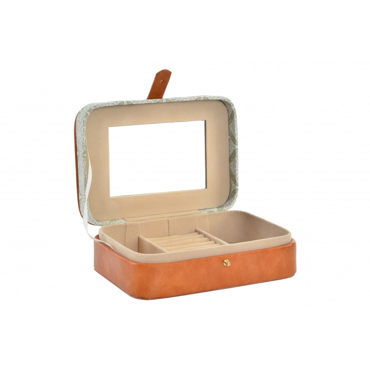 Joyero con estampado de hojas - Hogar y más