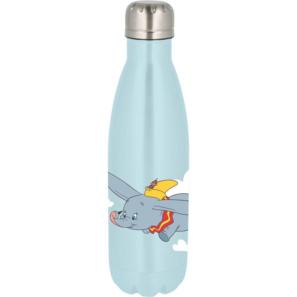 Disney Dumbo Botella de Agua de Acero Inoxidable 780ml con Tapón de Rosca Antiderrame