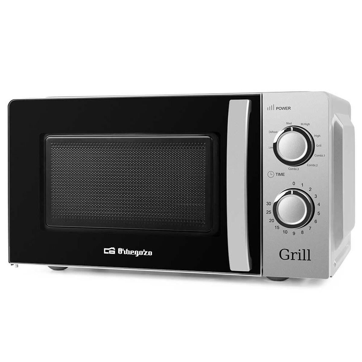 Microondas con Grill Orbegozo MIG 2138 Negro Plateado 700 W 20 L