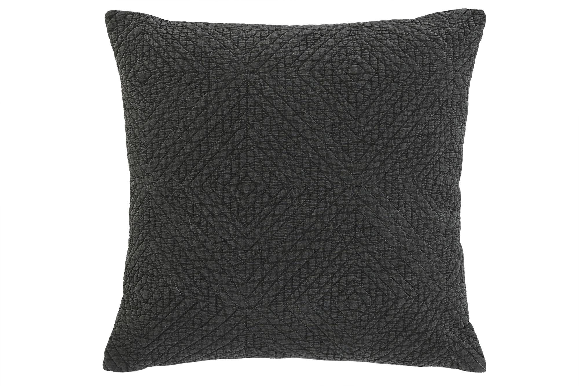 DKD Home Decor 1c24 Cojín Decorativo Cottage de Poliéster Gris Claro 45x45 cm - Juego de 2 con Cierre Cremallera