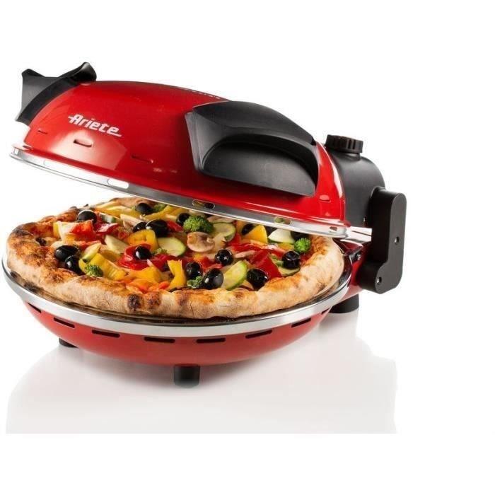 Ariete 909 MINI Horno para Pizza con Placa de Piedra Refractaria, Cocción Rápida 400°C