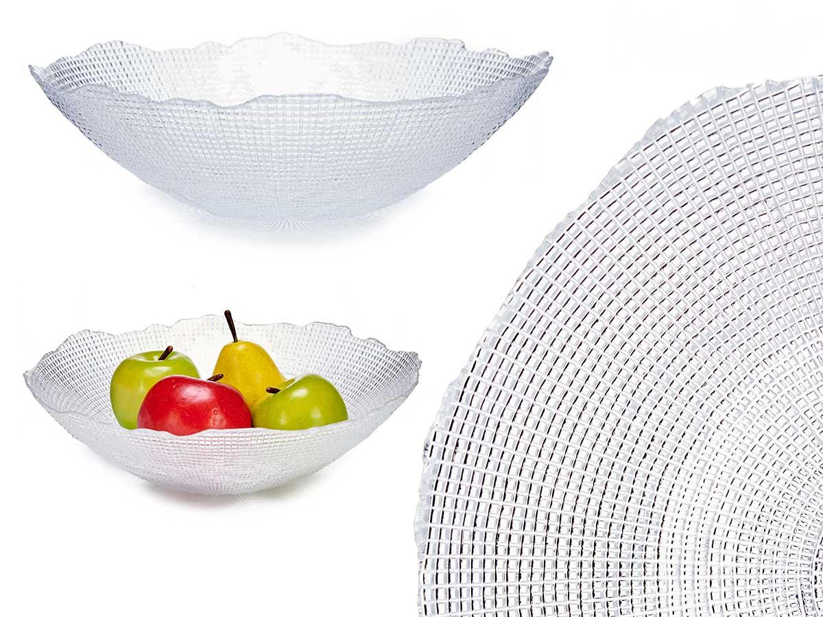 Vivalto Bowl Cristal Infinity 31 cm - Transparente, Apto Lavavajillas (4 Unidades)