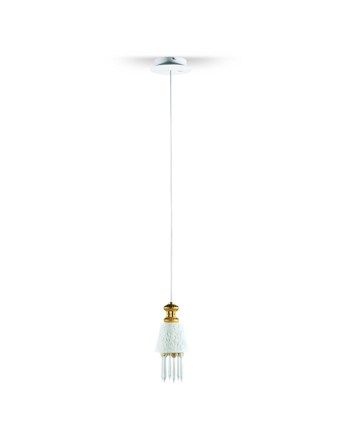 Lámpara colgante Belle de Nuit Litofanía - Lladró - Lámpara de porcelana de colores