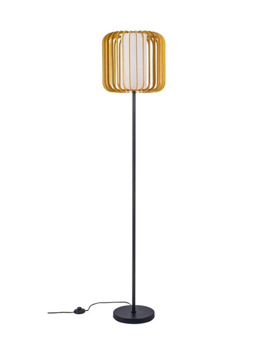 Lámpara de pie Viva - FORLIGHT - Lámpara de madera clara, altura: 160 cm