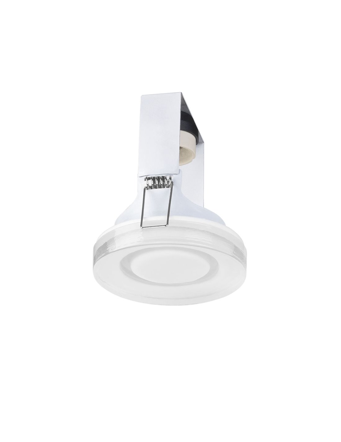 Lámpara de techo empotrable Lab – FORLIGHT – Downlight blanco, GU10, Apto para exterior (IP65), Diámetro: 9 cm