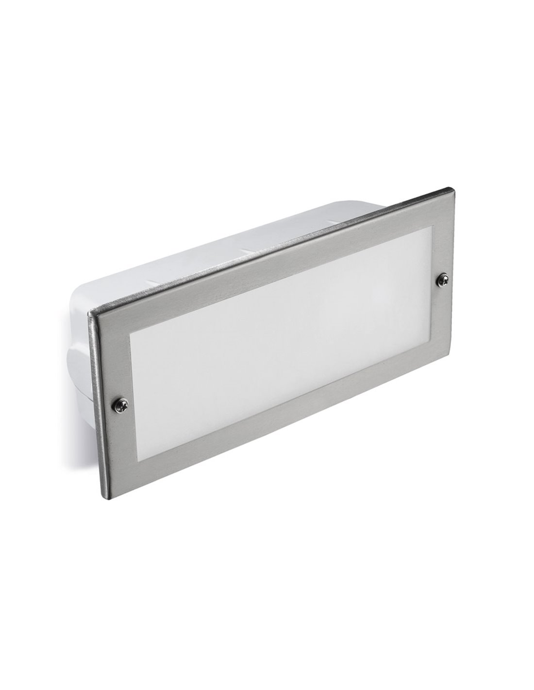 Lámpara empotrable de exterior Tamesis – FORLIGHT – Lámpara de pared de aluminio, E27 IP44, Tapa incluida