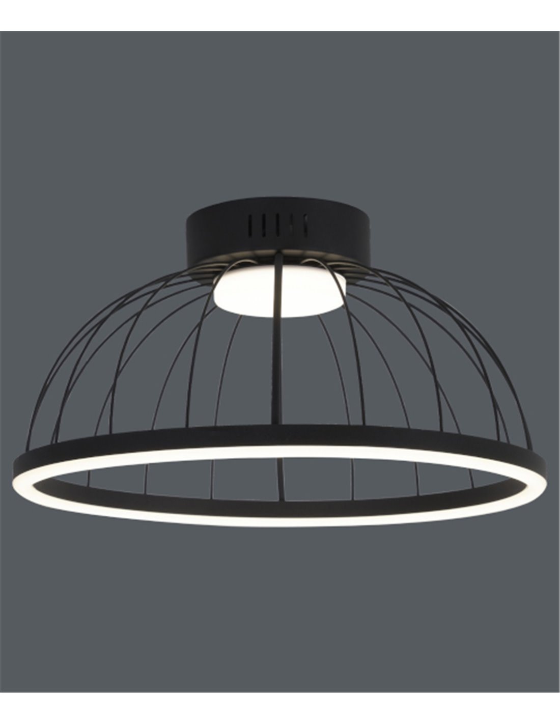 Lámpara plafón Tilda – AJP – Lámpara de techo jaula negra