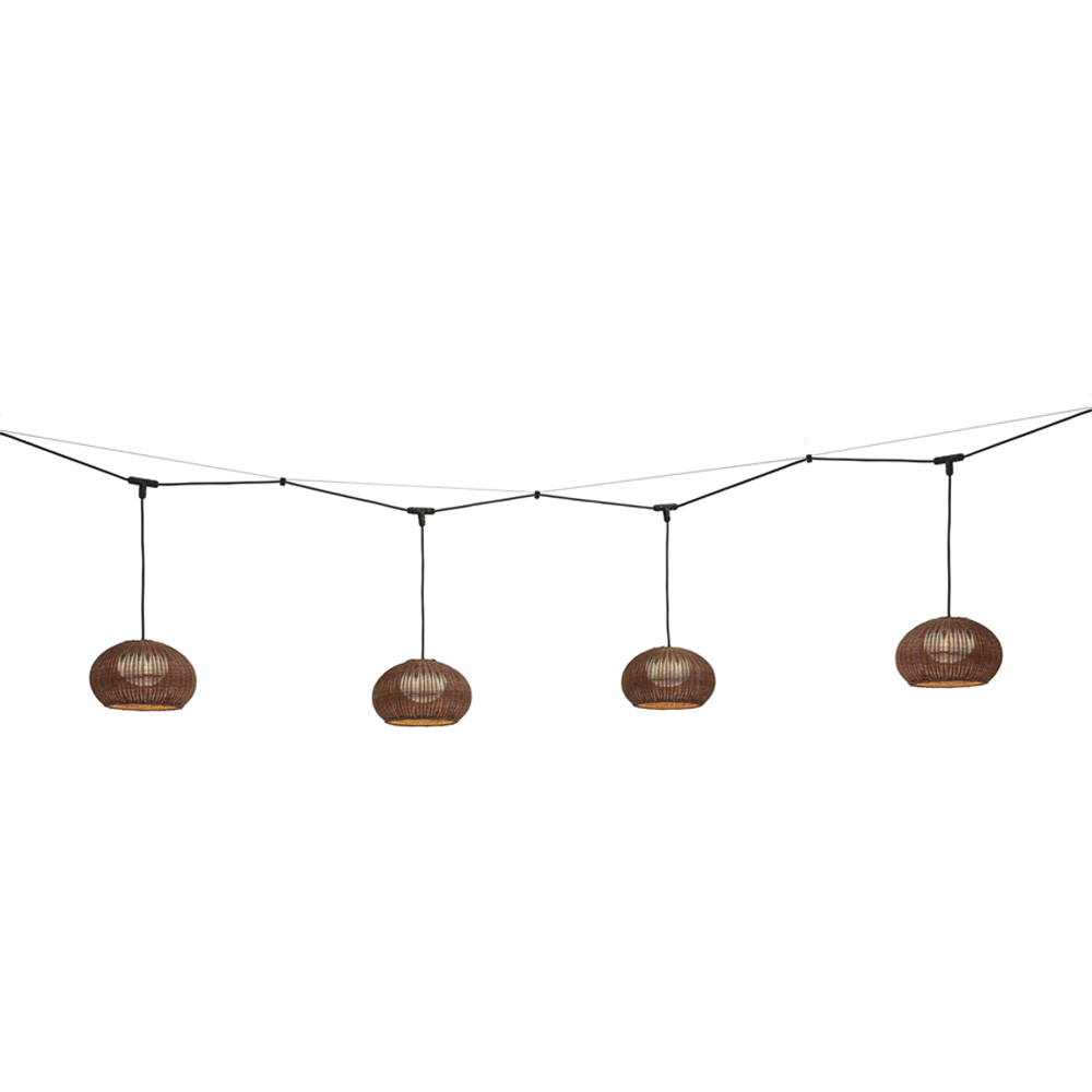 Lámpara suspensión Garota Catenary S/27/4L Bover