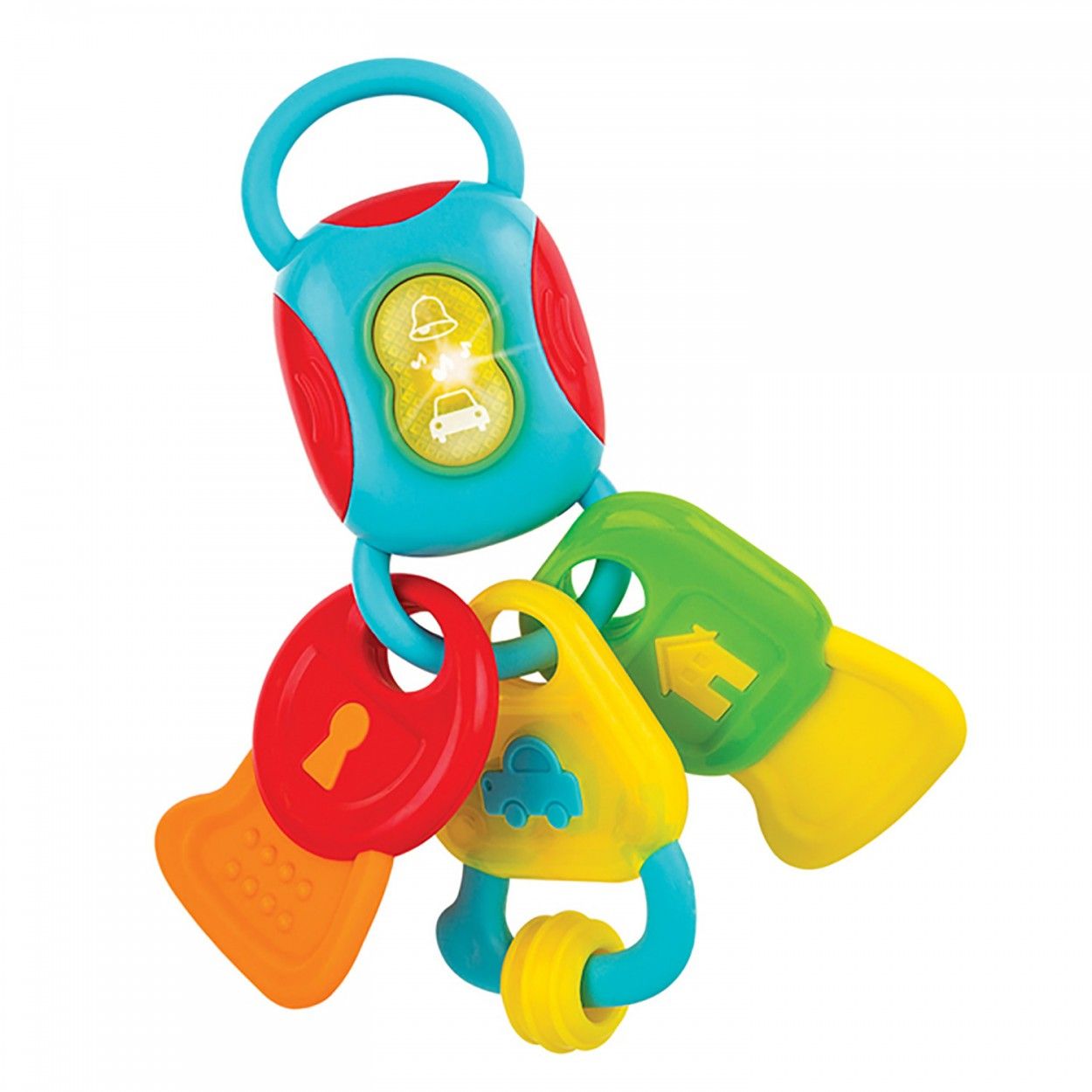 Llavero Sonajero con Sonidos, Melodías y Luces para Bebés, Juguete Infantil Llavero Multicolor 160 x 55 x 250 cm