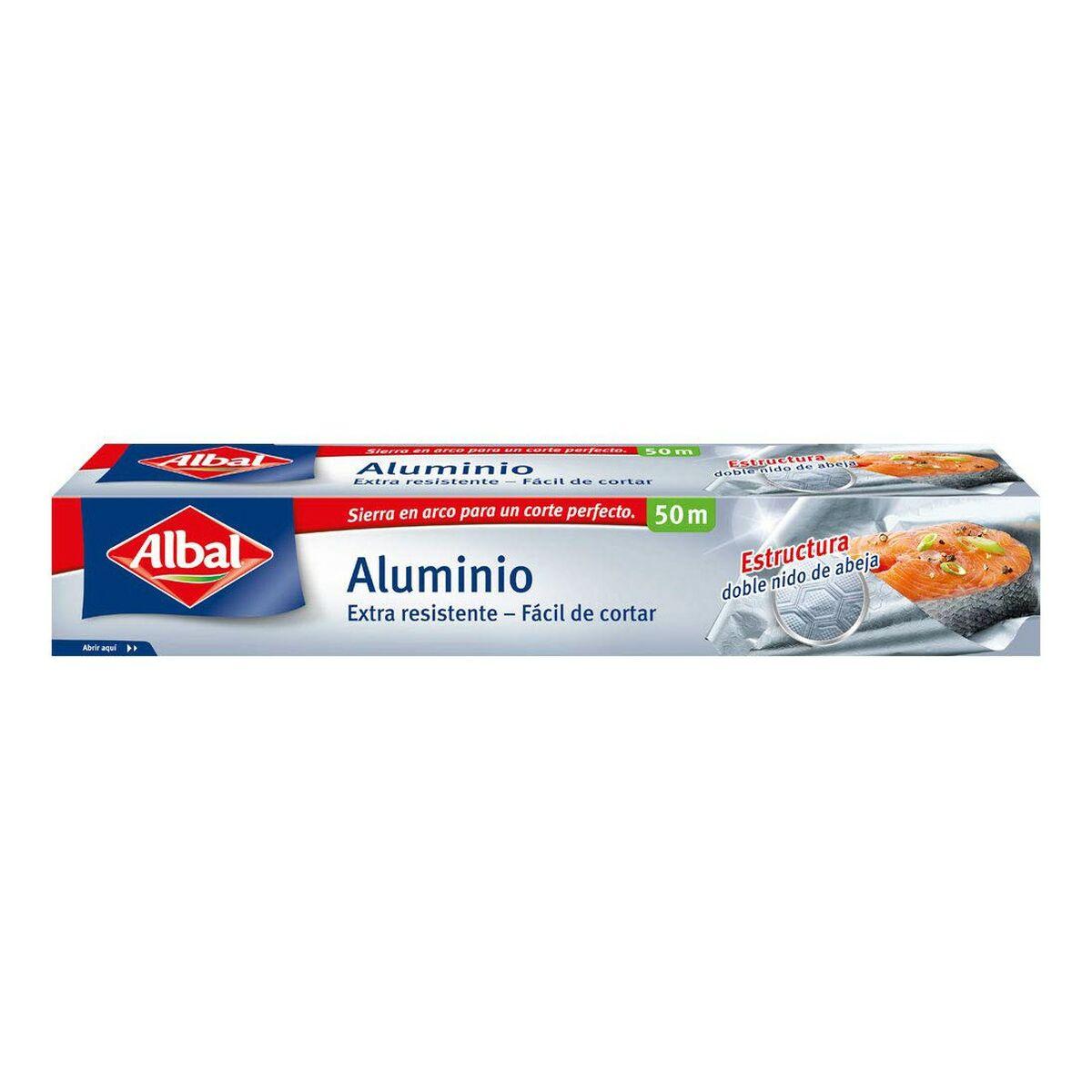 Albal Papel Aluminio Extra Resistente Fácil de Cortar 50 Metros