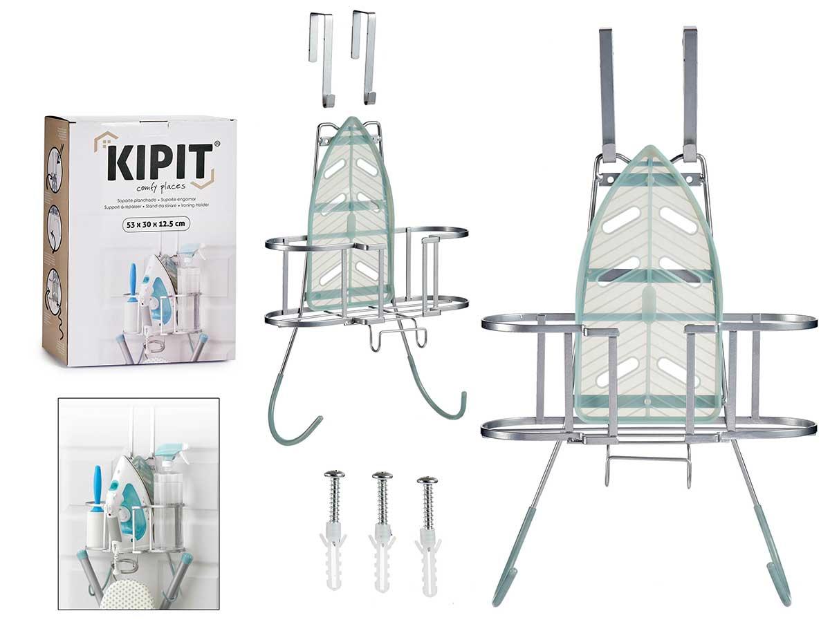 Kipit Soporte Plancha y Tabla de Planchar 13.5x42.5x30.5 cm (6 Unidades)