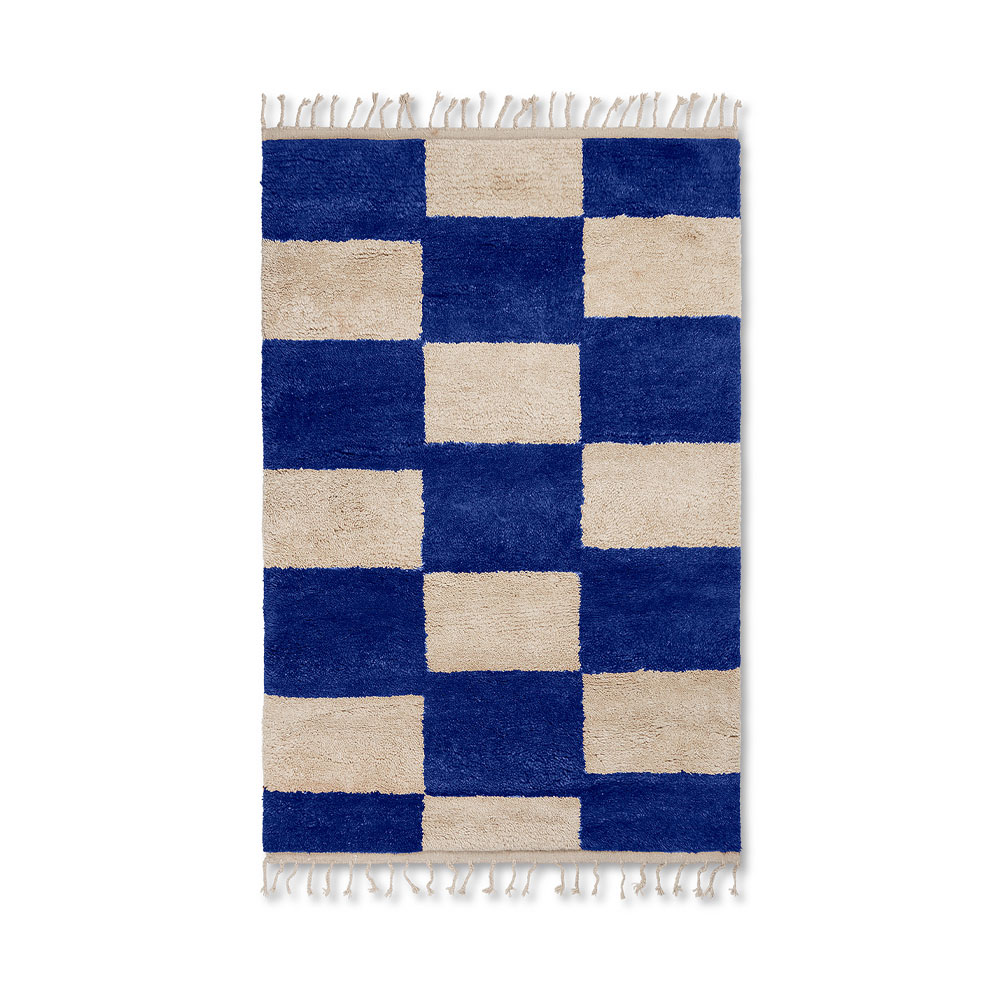 Alfombra Mara Bright blue/offwhite, l, 120x180 cm